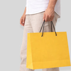 Wide Paper Bag with Rope Handles