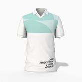 Jersey with v-neck polo shirt