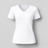 Women's Deep V-Neck Short T-Shirt