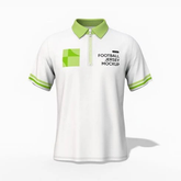 Football jersey with zipper polo shirt