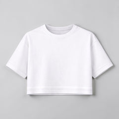Crop T-shirt - Oversized cut