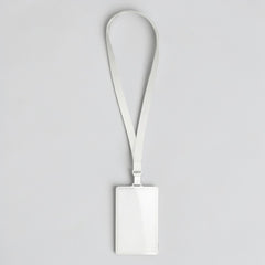Flat Lanyard with Vertical ID Badge Holder
