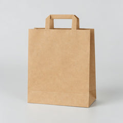 Shopping bag with flat handles