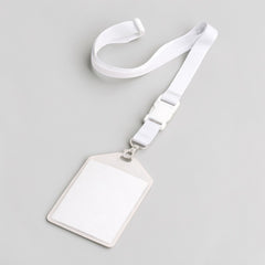 Adjustable lanyard with ID tag and safety clip