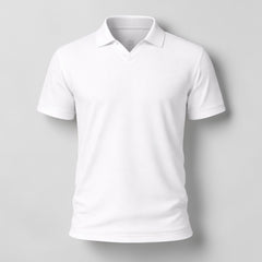 Lightweight V-neck polo shirt