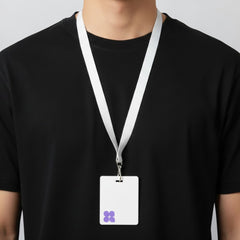 Flat Lanyard with Horizontal ID Badge