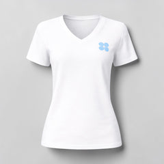 Women's Deep V-Neck Short T-Shirt
