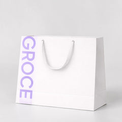 Horizontal Shopping Bag with Fabric Handles