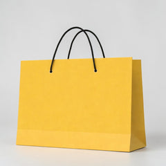 Wide Paper Bag with Rope Handles