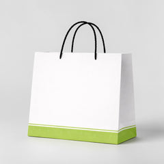Retail Bag with Round Rope Handles and Branded Base
