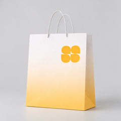 Vertical Carrier Bag with Thin Rope Handles