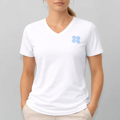 Women's Deep V-Neck Short T-Shirt