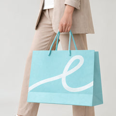 Paper market bag with strong handles