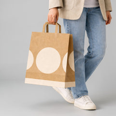Kraft Paper Bag with Flat Handles