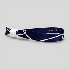 Wide, personalized, double-sided polyester bracelet