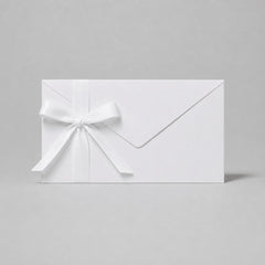 Kraft Gift Envelope with Fabric Ribbon
