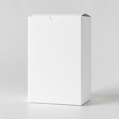 Stockk classic rectangular standing gift box, beige, rigid cardboard with lamination, ideal for personal items, cosmetics, or candles.