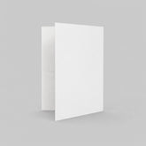 Stockka A4 project folder, white cardboard, two pockets, ideal for business presentations and branding.