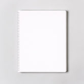 Stockka A4 softcover notebook with spiral binding and 80 lined pages, ideal for custom designs.