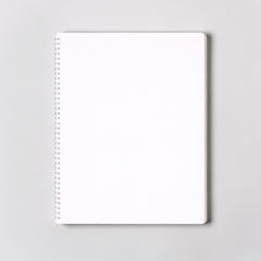 Stockka A4 softcover notebook with spiral binding and 80 lined pages, ideal for custom designs.