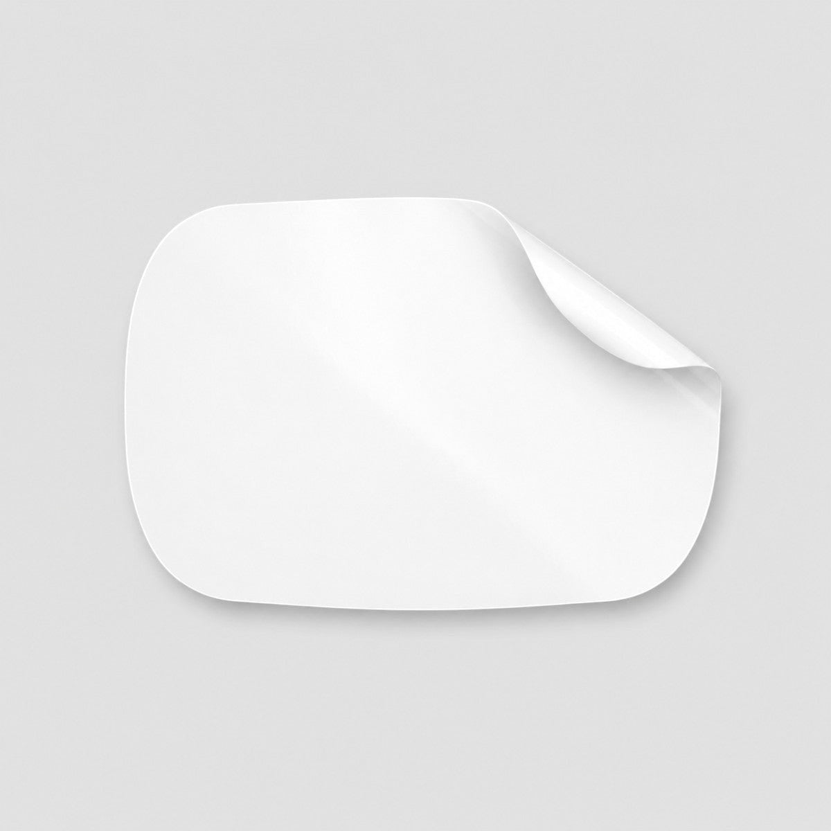 Stockka custom die-cut sticker with rounded corners, ideal for branding packaging and products.
