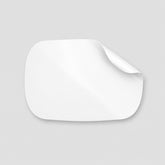 Stockka custom die-cut sticker with rounded corners, ideal for branding packaging and products.