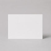Stockka flat white matte cardstock greeting card, 350gsm, ideal for minimalist invitations and thank you notes.