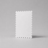 Stockka natural brown kraft paper greeting card with perforated edges, 300gsm, suitable for printing.