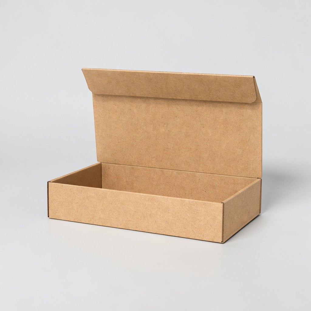 Stockka flat magnetic box, made of rigid cardboard with a hidden magnetic closure for luxury gifts and promotional packaging.
