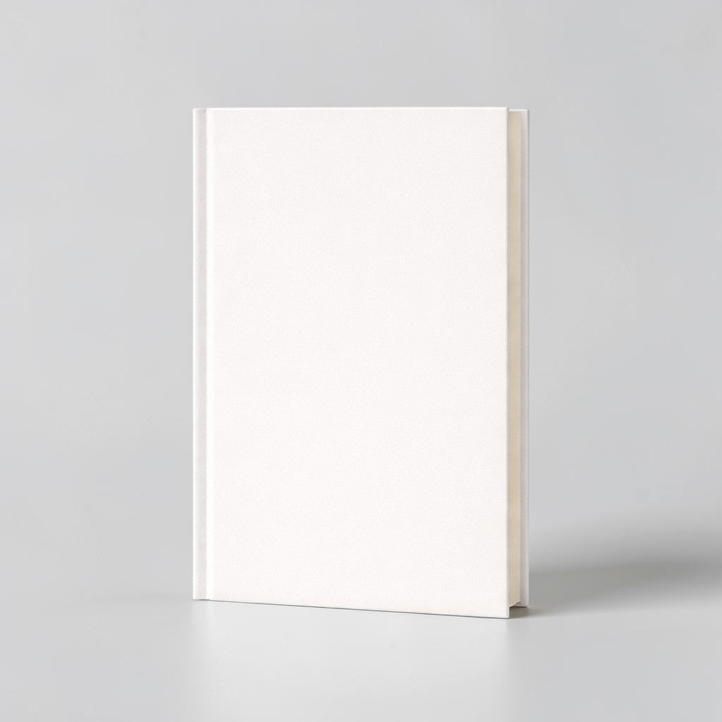Stockka vertical hardback notebook with 220 lined pages and customisable cover.