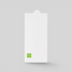 Stockka white matte 350gsm vertical envelope with a rounded tab closure for gift cards and documents.