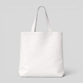 Stockka white canvas tote bag made of 100% natural cotton, perfect for custom printing and everyday use.