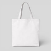 Stockka white canvas tote bag, 100% natural cotton, ideal for daily use, branding, or retail.