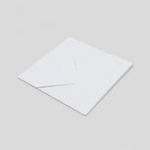 Stockka white card with diagonal inner pocket for gift cards, vouchers, or business cards. Made of quality paper.