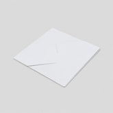 Stockka white card with diagonal inner pocket for gift cards, vouchers, or business cards. Made of quality paper.