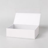 Stockka classic magnetic gift box with hinged lid, made of rigid cardboard with matte coated paper.