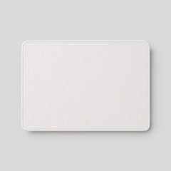 Stockka premium rectangular white mousepad with stitched edges, ideal for office and business branding.