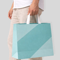 Square Shopping Bag with Flat Handles