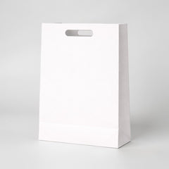 Paper bag with cutting handle