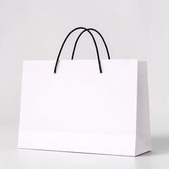 Wide Paper Bag with Rope Handles