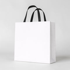 Retail shopping bag with handles