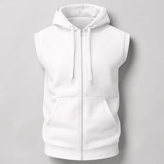 Sleeveless Zip Hoodie