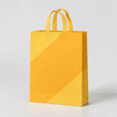 Shopping bag with flat handles