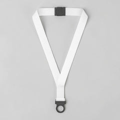 V-shaped safety lanyard with locking clip and D-ring