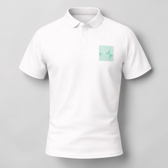 Short-sleeved raglan polo shirt