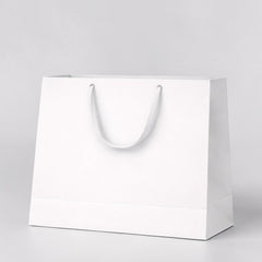 Horizontal Shopping Bag with Fabric Handles