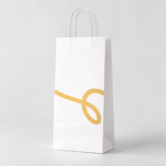 Tall Shopping Bag with Rolled Paper Handles