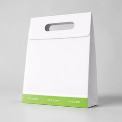 Paper carrier bag with cut-out handle