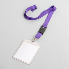 Adjustable lanyard with ID tag and safety clip