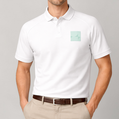 Short-sleeved raglan polo shirt